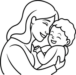 mother and son for mothers day