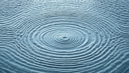 Fototapeta premium Rippling water patterns caused by droplets tranquil lake nature photography serene environment close-up view water movement concept for seo impact