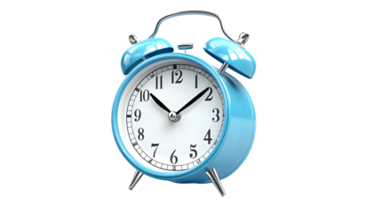 Professional Isolated Alarm Clock Ringing on White Background for Time Management Concept