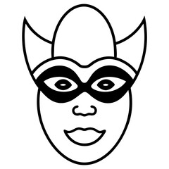 Festive Carnival Face Mask Vector Colorful Masquerade Designs for Events and Graphics