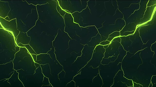 Abstract animated illustration of a lightning strikes pattern moving against a black background