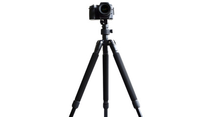 Professional Tripod Isolated on White Background for Photography Equipment Product Display