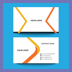 Abstract geometric business card template design.eps