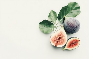 Fresh Figs with Leaves, a Deliciously Appealing Still Life