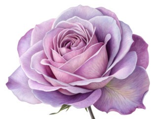 stunning rose flower in soft lavender hues showcases delicate petals and intricate details, evoking sense of beauty and tranquility