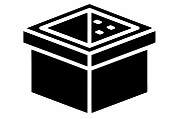 board game box silhouette vector illustration