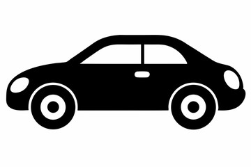 toy car side view silhouette vector illustration