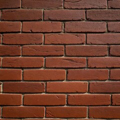 Obraz premium 自然な質感と陰影を感じるレンガ壁クローズアップイラスト