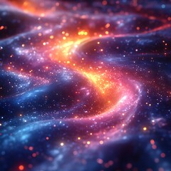 Obraz premium Swirling energy flow of shimmer and sparkles high resolution picture