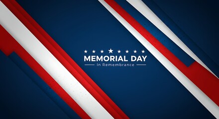 Abstract Patriotic Background with Red White and Blue Stripes