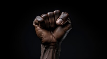 artistic black fist