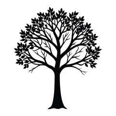 vector tree silhouette tree