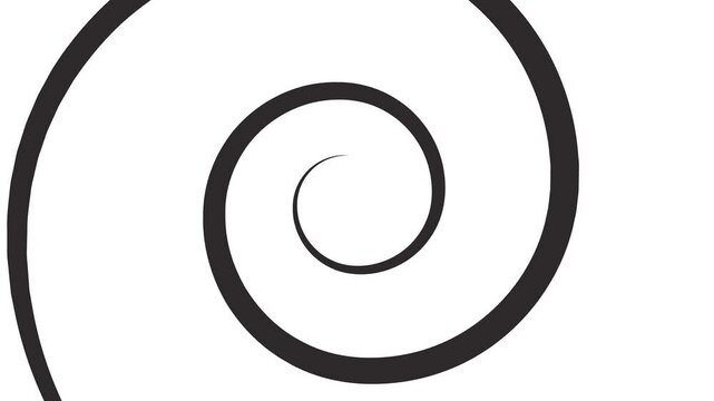Abstract spiral motion graphic. Perfect for visual effects, background elements, hypnotic imagery, or transitions. Minimalist, modern design. Versatile  adaptable.