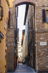 View of street in Florence.