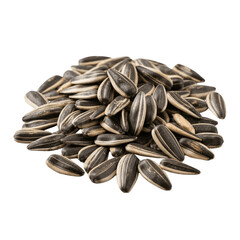 Sunflower seeds isolated on transparent background, png