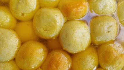 Rosogolla, famous Bengali sweet recipe for Navaratri festival. Indian Sweet Rasgulla Also Know as Rosogolla, Roshogolla, Rasagola, Ras Gulla, Anguri Rasgulla or Angoori.