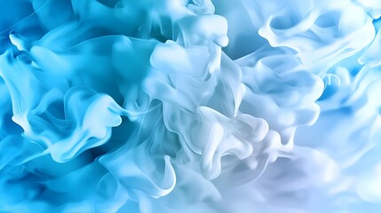 Fototapeta premium Abstract Blue Ink Swirl Background - Abstract art