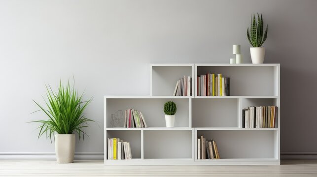 sleek books shelf