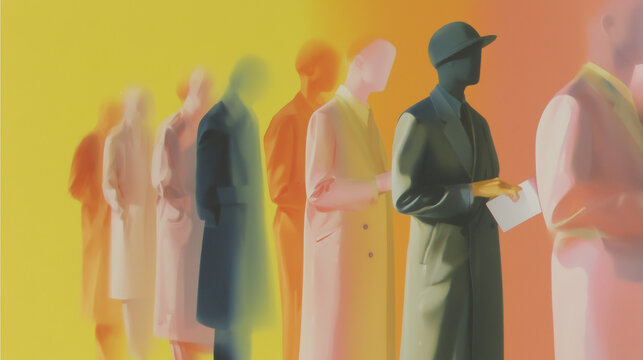 The Human Form in Motion &ndash; Teamwork, Fashion, and Business Silhouettes