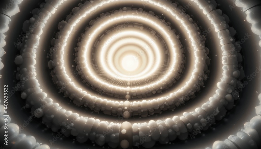 Poster dynamic light ripples creating ethereal patterns abstract environment digital rendering illuminated 