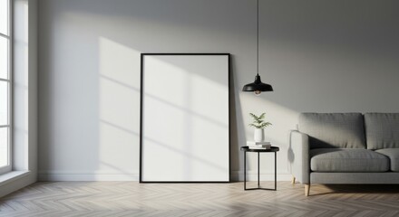 Living Room Interior Poster Mockup