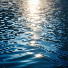 光が反射してきらめく水面の幻想的な背景イラスト