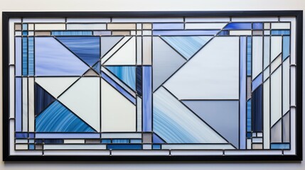 geometric stained glass border