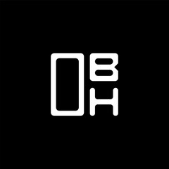 OBH letter logo creative design with vector graphic, OBH simple and modern logo. OBH luxurious alphabet design