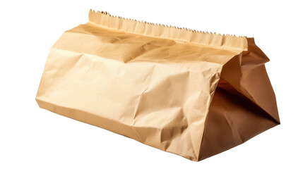 Naklejka premium brown bag isolated on white
