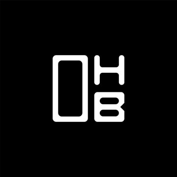 OHB letter logo creative design with vector graphic, OHB simple and modern logo. OHB luxurious alphabet design