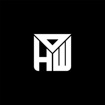 OHW letter logo creative design with vector graphic, OHW simple and modern logo. OHW luxurious alphabet design
