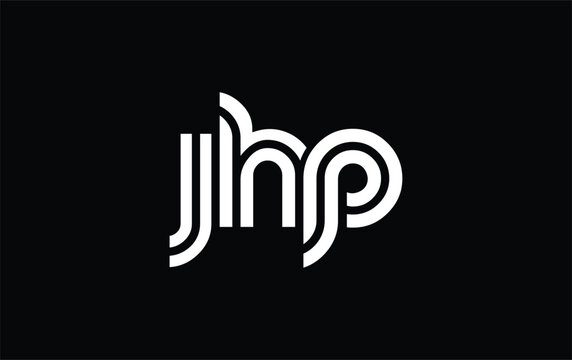 JHP Creative Unique Modern Letter Logo Design. Stylized logo featuring a unique letter design, presenting abstract minimalist aesthetics and modern appeal.