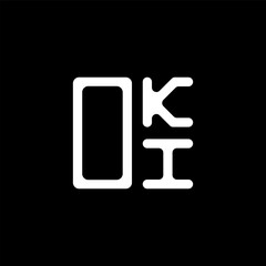 OKI letter logo creative design with vector graphic, OKI simple and modern logo. OKI luxurious alphabet design