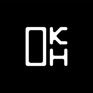 OKH letter logo creative design with vector graphic, OKH simple and modern logo. OKH luxurious alphabet design