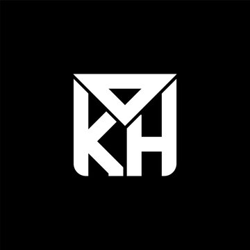OKH letter logo creative design with vector graphic, OKH simple and modern logo. OKH luxurious alphabet design
