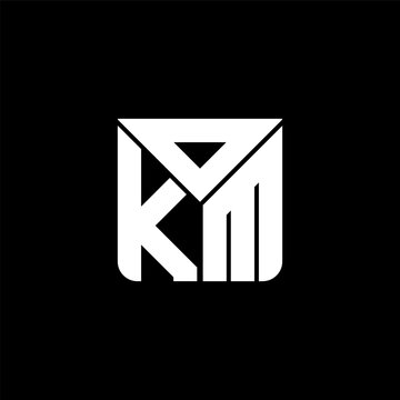 OKM letter logo creative design with vector graphic, OKM simple and modern logo. OKM luxurious alphabet design