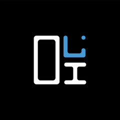 OLI letter logo creative design with vector graphic, OLI simple and modern logo. OLI luxurious alphabet design