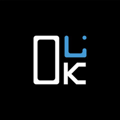 OLK letter logo creative design with vector graphic, OLK simple and modern logo. OLK luxurious alphabet design