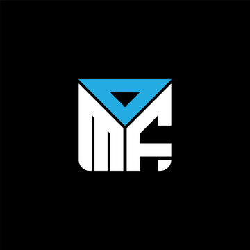 OMF letter logo creative design with vector graphic, OMF simple and modern logo. OMF luxurious alphabet design