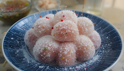 sweet cake with icing sugar