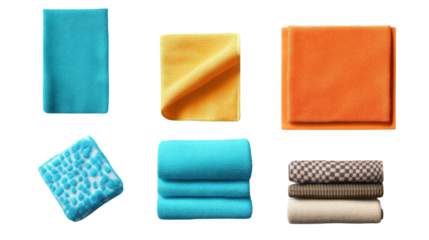 set of colorful leather samples