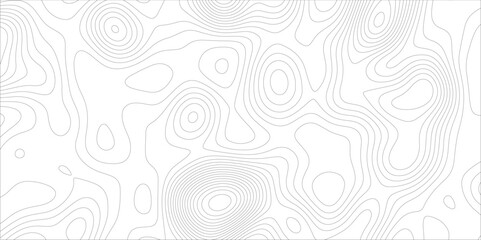 White topology topography vector art abstract. Vector geographic contour map. stylized relief diagram line wave carve pattern background. Topographic Maps can be used backgrounds for brand projects.	