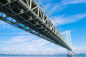 道の駅あわじから見る明石海峡大橋