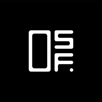OSF letter logo creative design with vector graphic, OSF simple and modern logo. OSF luxurious alphabet design