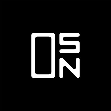 OSN letter logo creative design with vector graphic, OSN simple and modern logo. OSN luxurious alphabet design