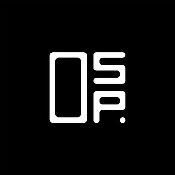 OSP letter logo creative design with vector graphic, OSP simple and modern logo. OSP luxurious alphabet design