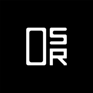 OSR letter logo creative design with vector graphic, OSR simple and modern logo. OSR luxurious alphabet design