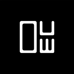 OUW letter logo creative design with vector graphic, OUW simple and modern logo. OUW luxurious alphabet design