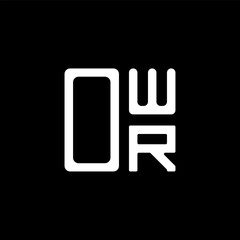 OWR letter logo creative design with vector graphic, OWR simple and modern logo. OWR luxurious alphabet design