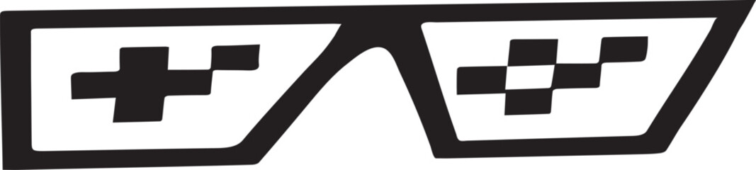 pixel sunglasses simple